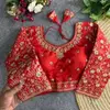Heavy Pure Vichitra Silk Jari Embroidery & Sequence Work Blouses Suppliers In India